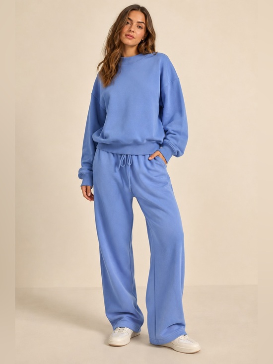 Abercrombie & Fitch Tops - Abercrombie & Fitch Soft A&F Blue Fleece Sweatshirt & Pants Set XL